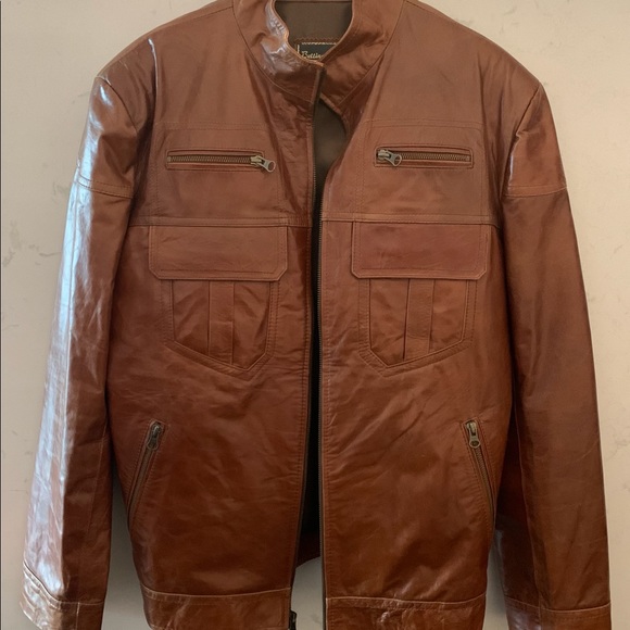 Bettina Rosso Authentic Argentinian Leather Jacket - Picture 1 of 2